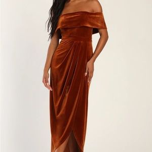 Rust Orange Lulus Dress